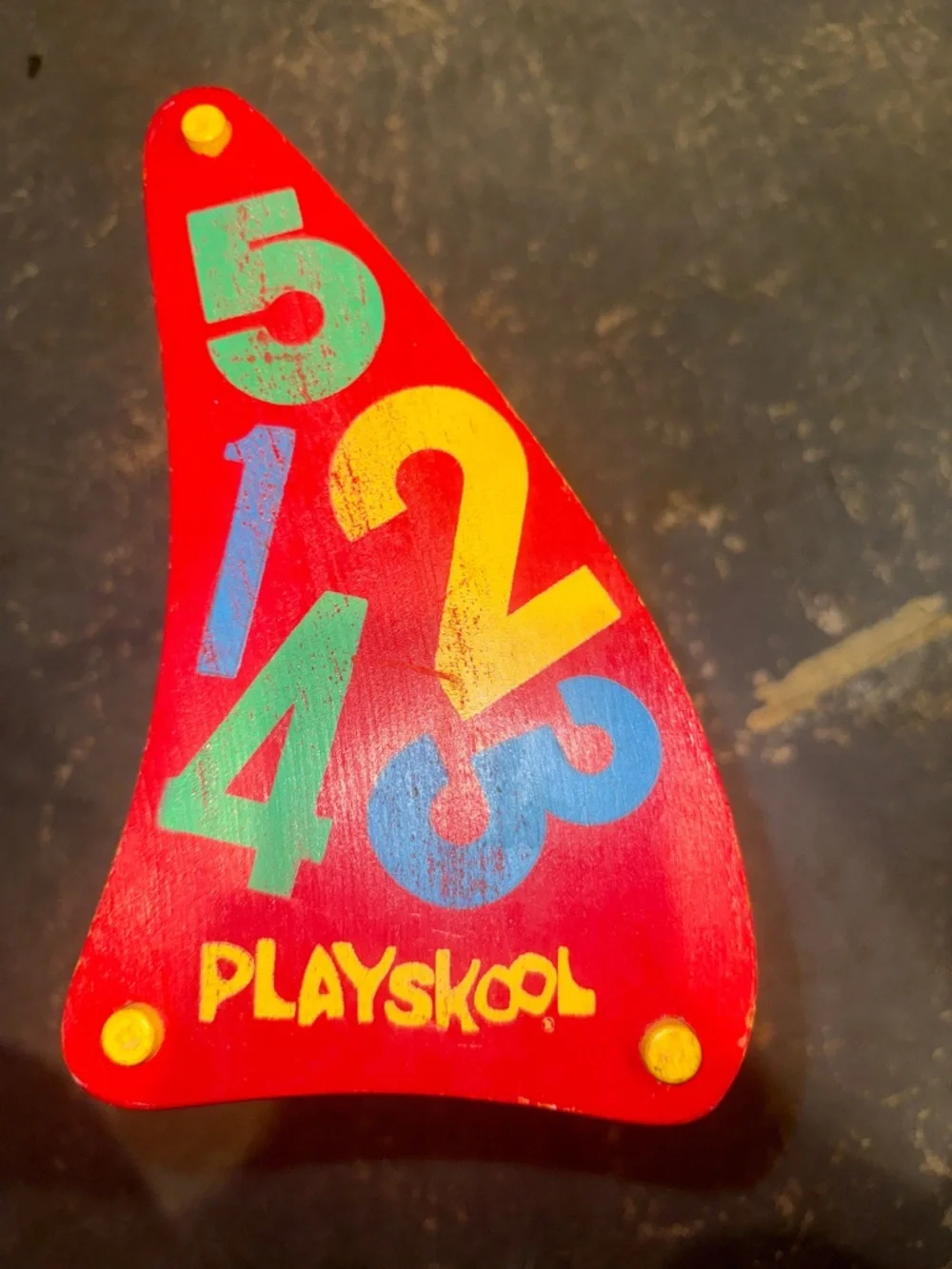 Vintage PLAYSKOOL Abacus Wooden Bead Counting Toy